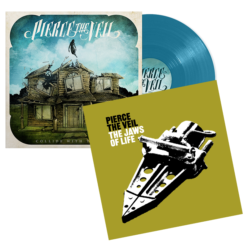 Collide With The Sky: Limited Navy Blue Vinyl LP & The Jaws Of Life Signed Art Print { vinyl }