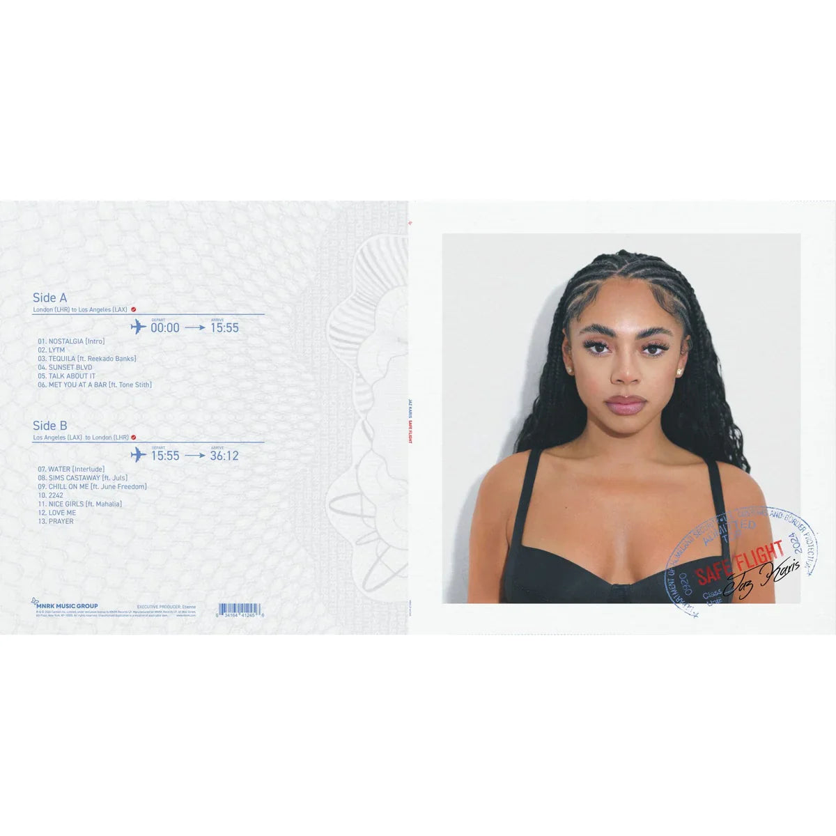 Safe Flight: White w/ Cobalt Blue Starburst Vinyl LP { vinyl }