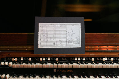 Abbey Road Studios x Pink Floyd 'The Dark Side of The Moon' Session Sheet { vinyl }