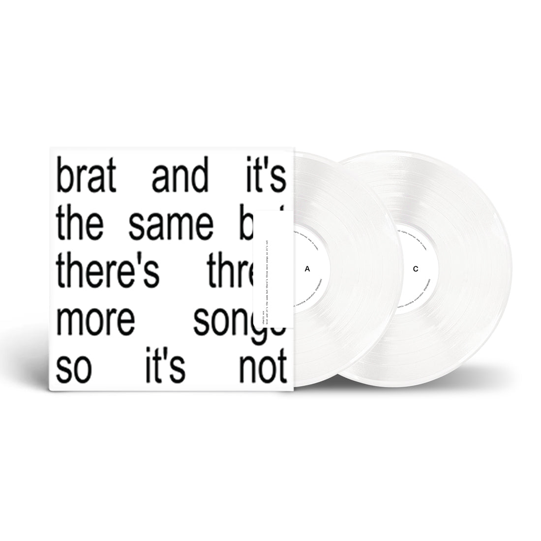 brat and it’s the same but there’s three more songs so it’s not: White Vinyl 2LP { vinyl }