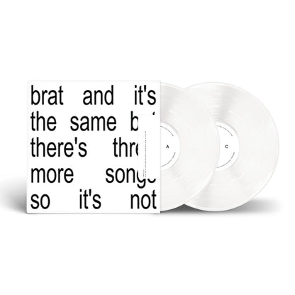brat and it’s the same but there’s three more songs so it’s not: White Vinyl 2LP { vinyl }