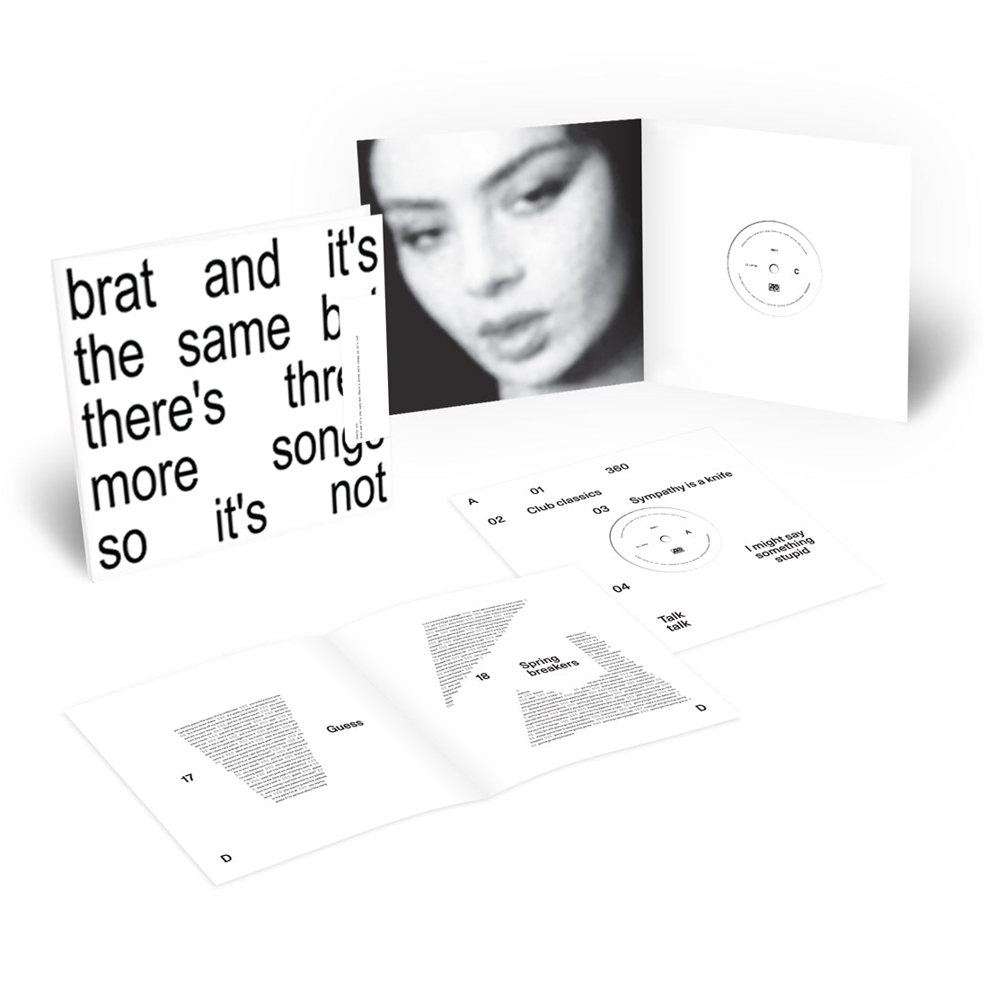 brat and it’s the same but there’s three more songs so it’s not: White Vinyl 2LP { vinyl }
