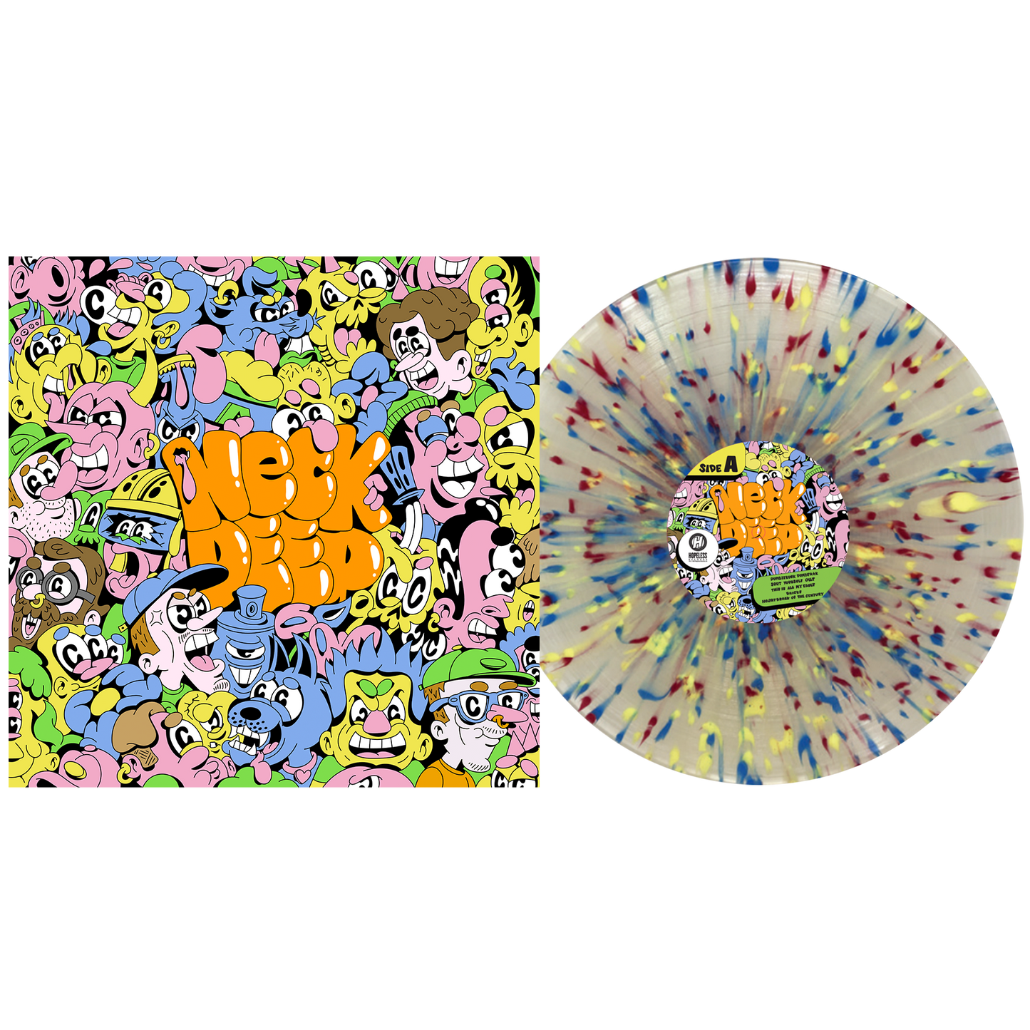 Neck Deep: Exclusive Clear w/ Red, Blue & Yellow Splatter Vinyl LP { vinyl }