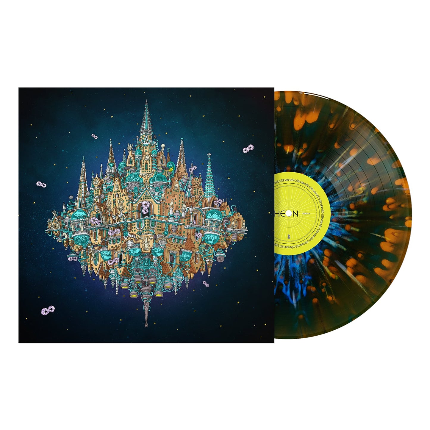 Pantheon: Gatefold Cobalt Orange Crush Smush White Cobalt Splatter Vinyl 2LP { vinyl }