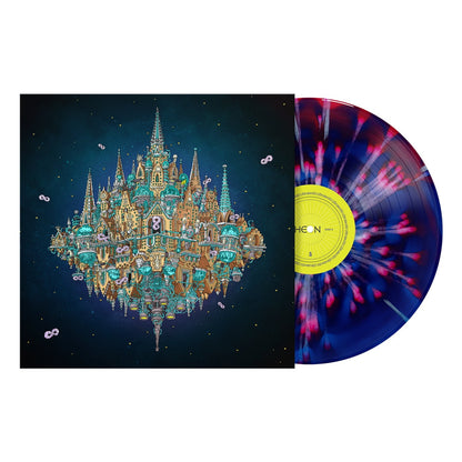 Pantheon: Gatefold Cobalt and Ruby Smush White Splatter Vinyl 2LP & Exclusive Signed Print { vinyl }