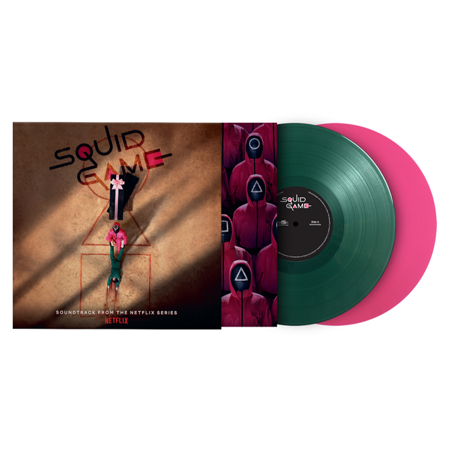 Squid Game (OST): Limited Edition Green & Pink Vinyl 2LP w/ POP-UP Sleeve { vinyl }
