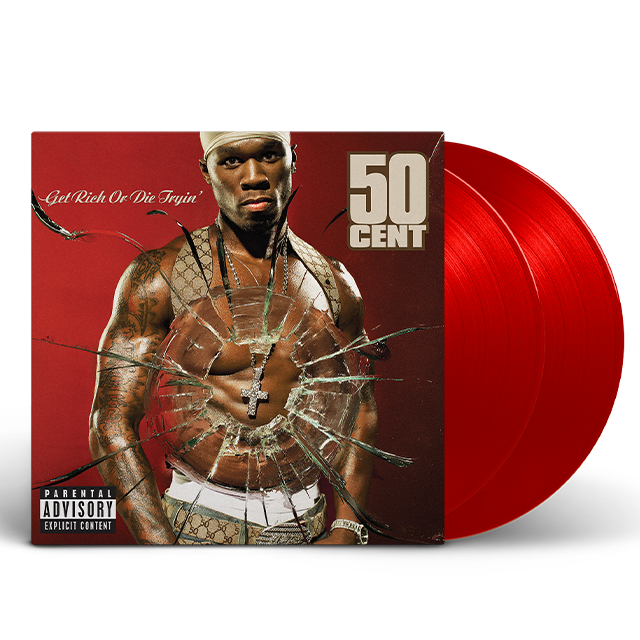 Get Rich Or Die Tryin' Exclusive Red Vinyl 2LP { vinyl }