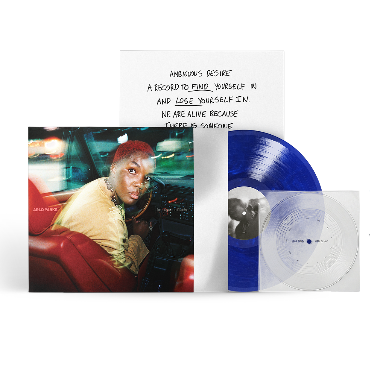Ambiguous Desire: Marble Blue Vinyl LP & Exclusive Clear 7" Flexi Disc { vinyl }