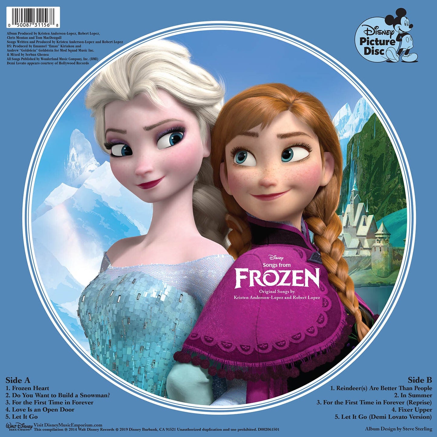 Songs From Frozen: Limited Edition Picture Disc Vinyl LP { vinyl }