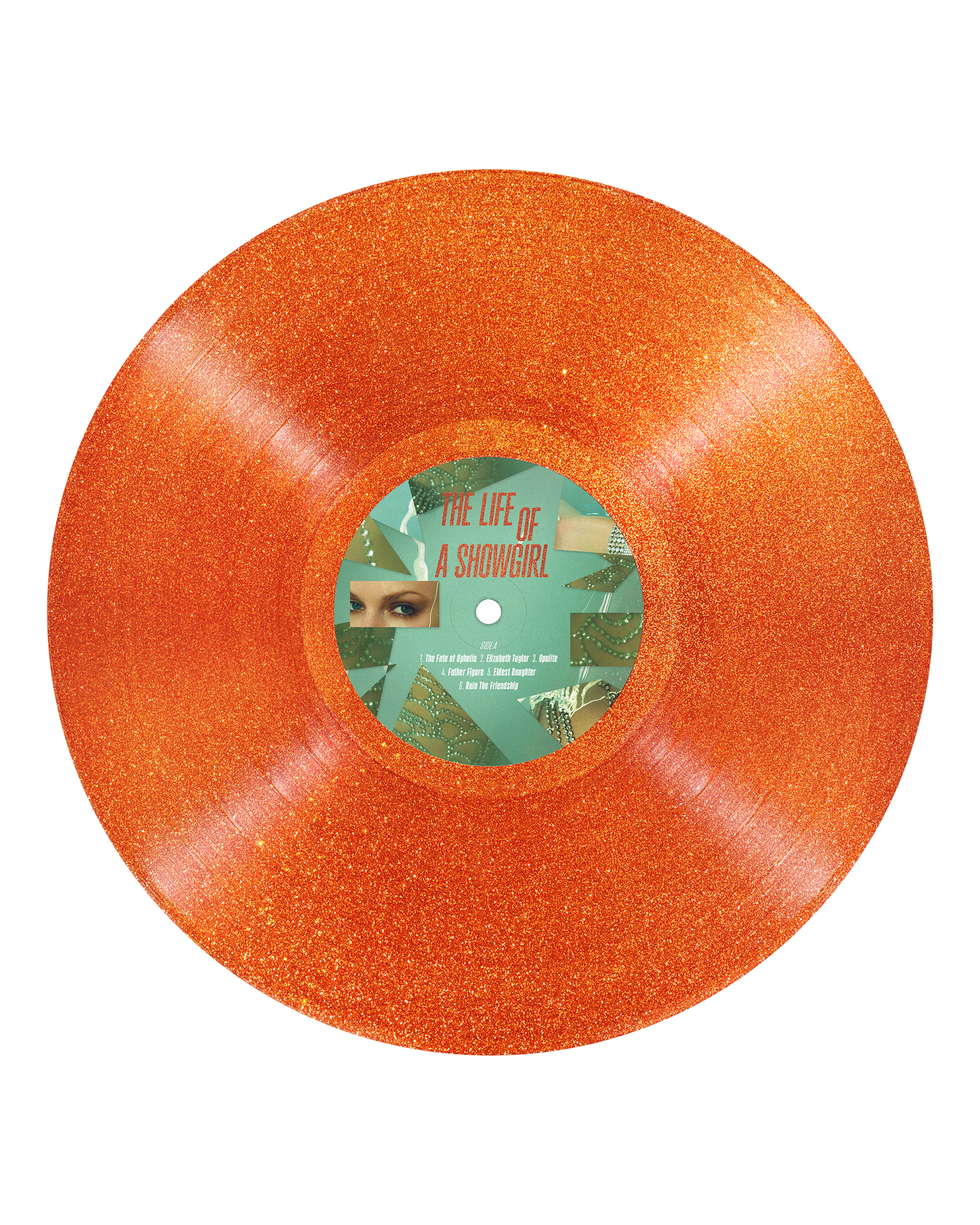 The Life of a Showgirl: Sweat and Vanilla Perfume Portofino Orange Glitter Vinyl { vinyl }