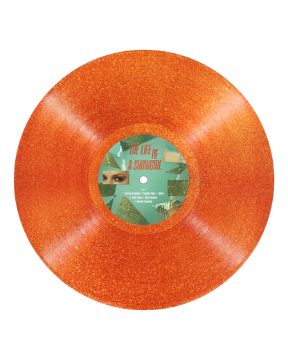 The Life of a Showgirl: Sweat and Vanilla Perfume Portofino Orange Glitter Vinyl { vinyl }