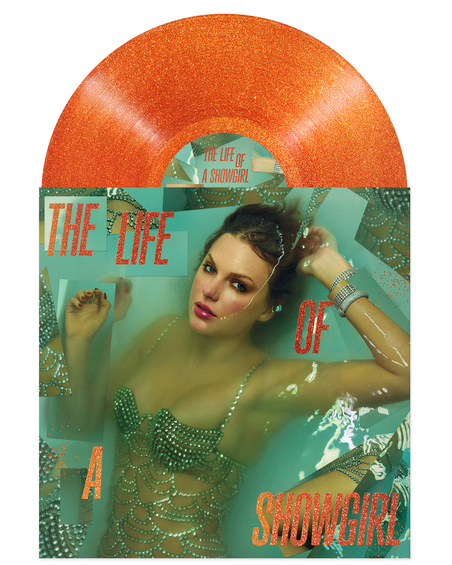 The Life of a Showgirl: Sweat and Vanilla Perfume Portofino Orange Glitter Vinyl { vinyl }