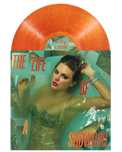 The Life of a Showgirl: Sweat and Vanilla Perfume Portofino Orange Glitter Vinyl { vinyl }