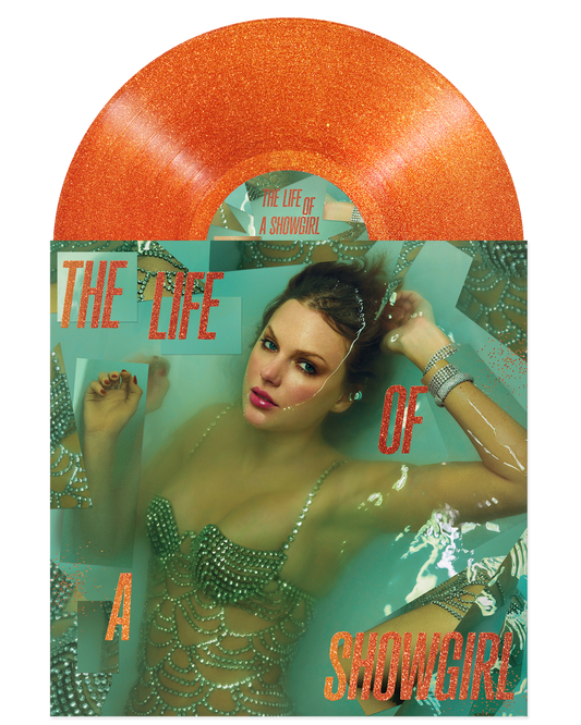 The Life of a Showgirl: Sweat and Vanilla Perfume Portofino Orange Glitter Vinyl { vinyl }