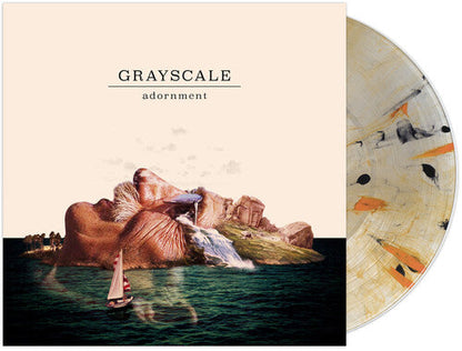 Grayscale - Adornment [Clear w/ Orange & Black Splatter] { vinyl }
