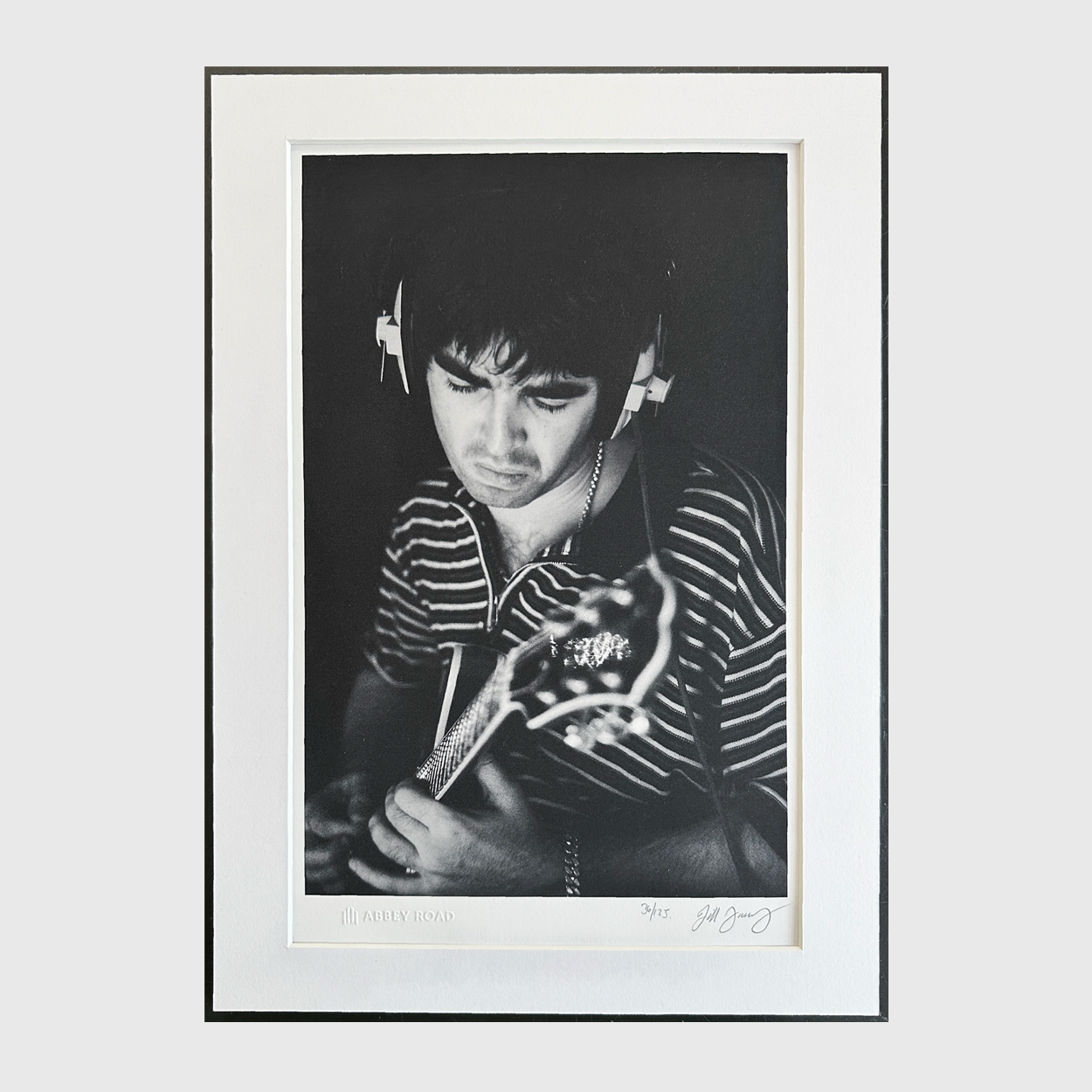 Oasis Noel Close-up Limited Edition Print by Jill Furmanovsky { vinyl }