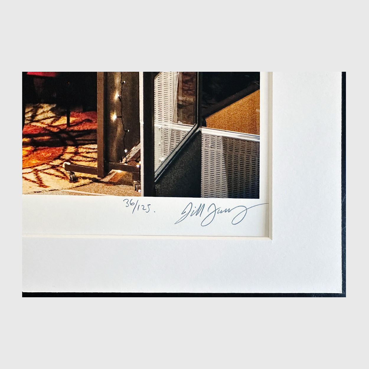 Oasis Liam Fairy Lights Limited Edition Print by Jill Furmanovsky { vinyl }