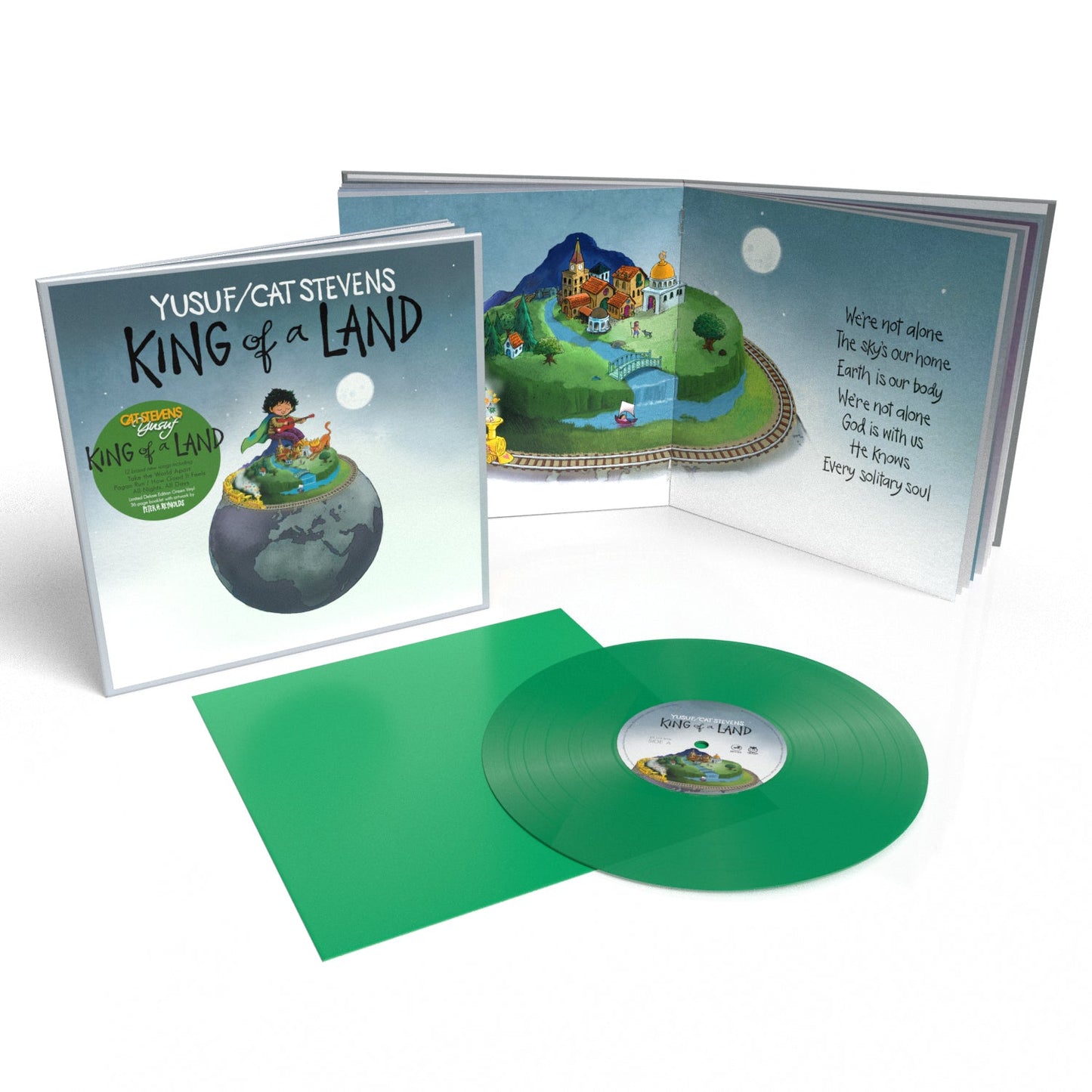 King of a Land: Limited Green Vinyl LP + 36-Page Booklet. { vinyl }
