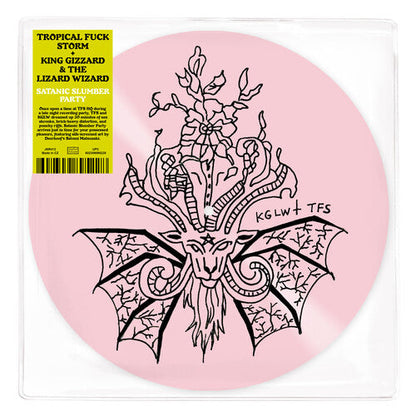 Tropical Fuck Storm & King Gizzard - Satanic Slumber Party [Pink Silkscreened] { vinyl }