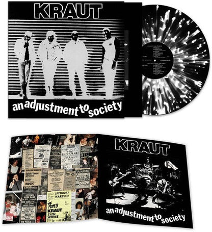 Kraut - An Adjustment To Society [Black & White Splatter] { vinyl }