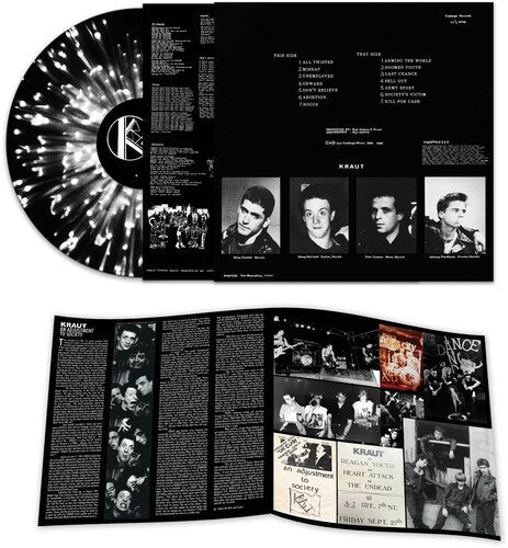 Kraut - An Adjustment To Society [Black & White Splatter] { vinyl }