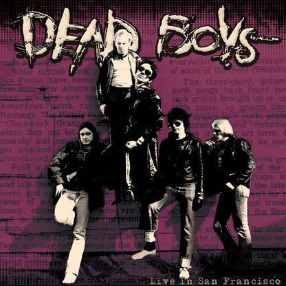 DEAD BOYS - LIVE IN SAN FRANCISCO - PURPLE MARBLE Vinyl LP { vinyl }