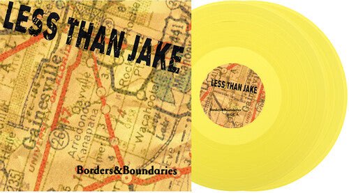 LESS THAN JAKE - BORDERS & BOUNDARIES 25TH ANNIVERSARY - YELLOW Vinyl LP { vinyl }