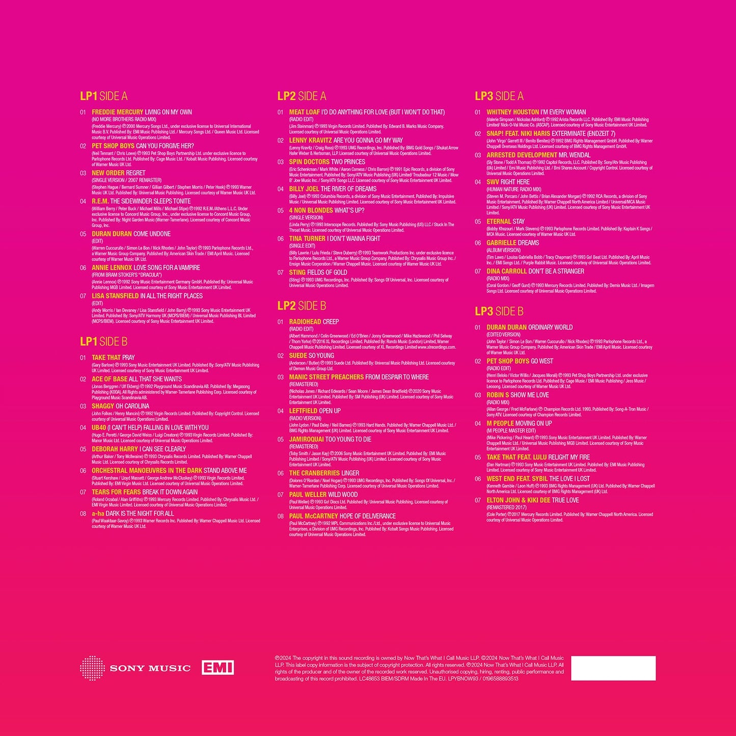 NOW – Yearbook 1993 (3LP) { vinyl }