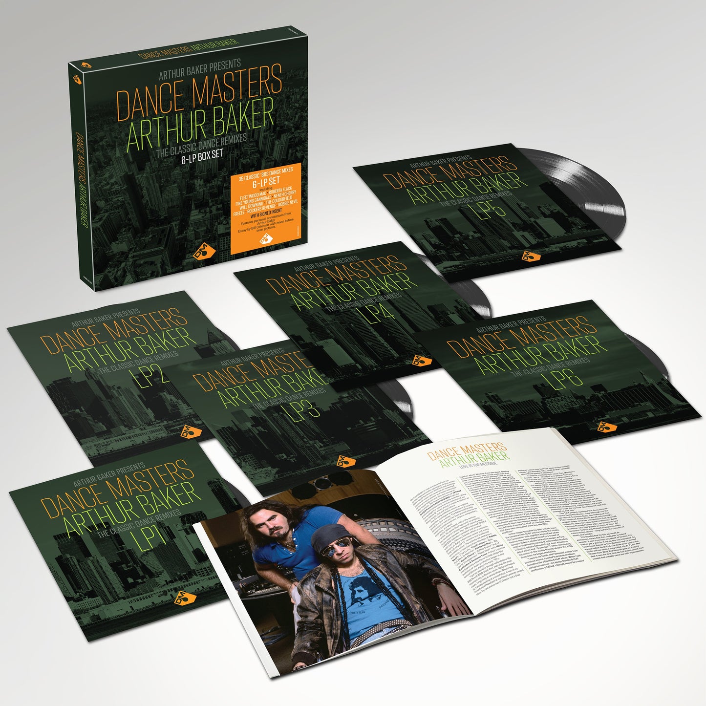 ﻿﻿Arthur Baker Presents Dance Masters: SIGNED 140g Vinyl Box Set { vinyl }