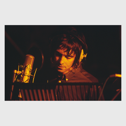 Oasis Liam Close-up Limited Edition Print by Jill Furmanovsky { vinyl }