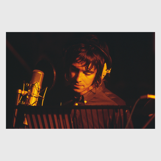 Oasis Liam Close-up Limited Edition Print by Jill Furmanovsky { vinyl }