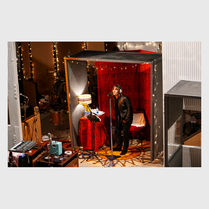 Oasis Liam Fairy Lights Limited Edition Print by Jill Furmanovsky { vinyl }