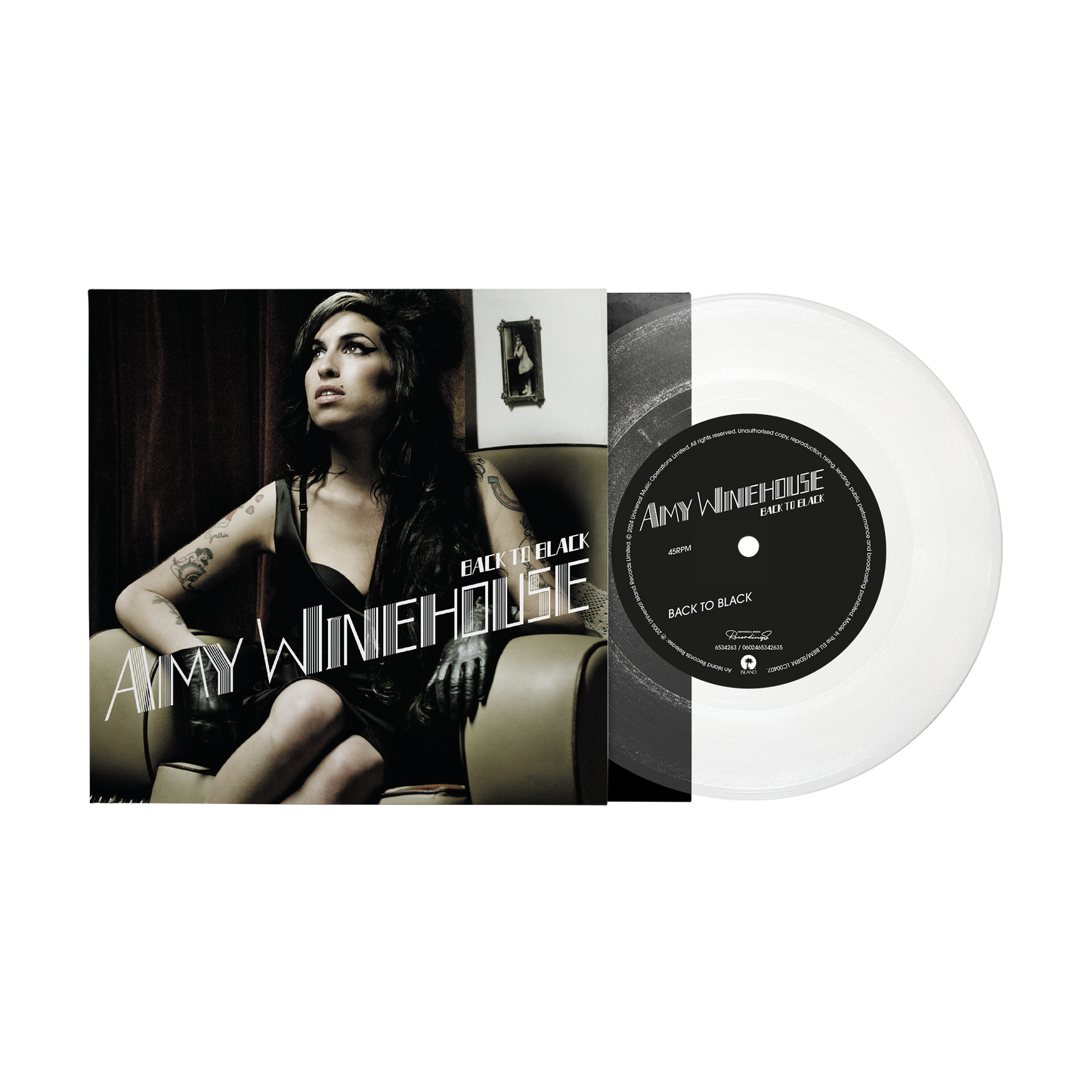 Back To Black: 7" Clear Vinyl { vinyl }