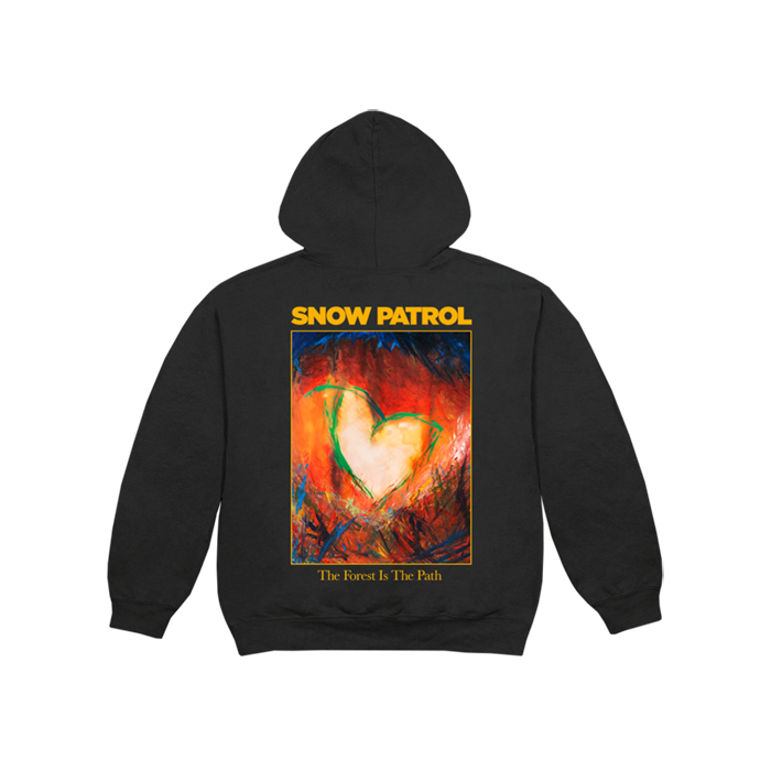 Black The Forest Is the Path Pullover Hoodie { vinyl }