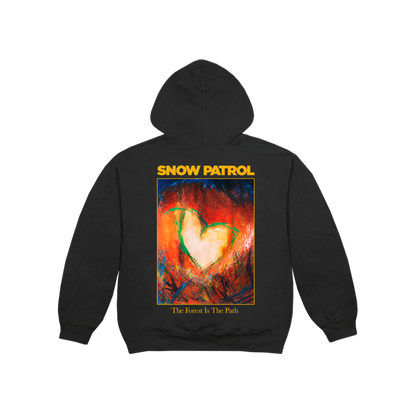 Black The Forest Is the Path Pullover Hoodie { vinyl }