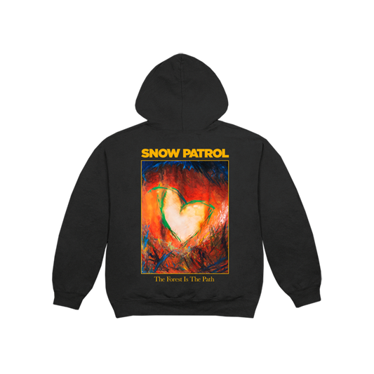 Black The Forest Is the Path Pullover Hoodie { vinyl }