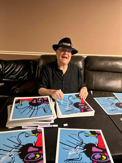 John Popper - Alternative Cover of Four Personally Signed Lithograph { vinyl }