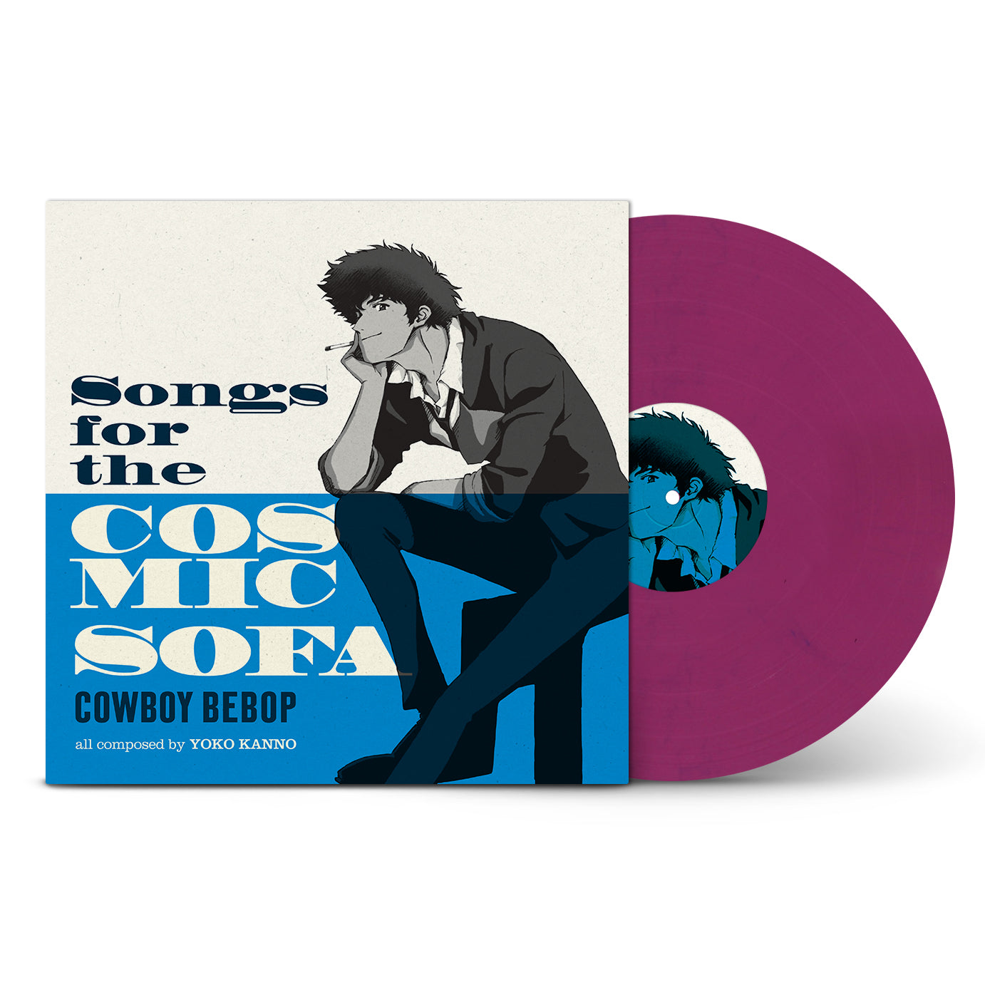 COWBOY BEBOP  - Songs for the Cosmic Sofa: Pink & Dark Blue Marbled Vinyl LP { vinyl }
