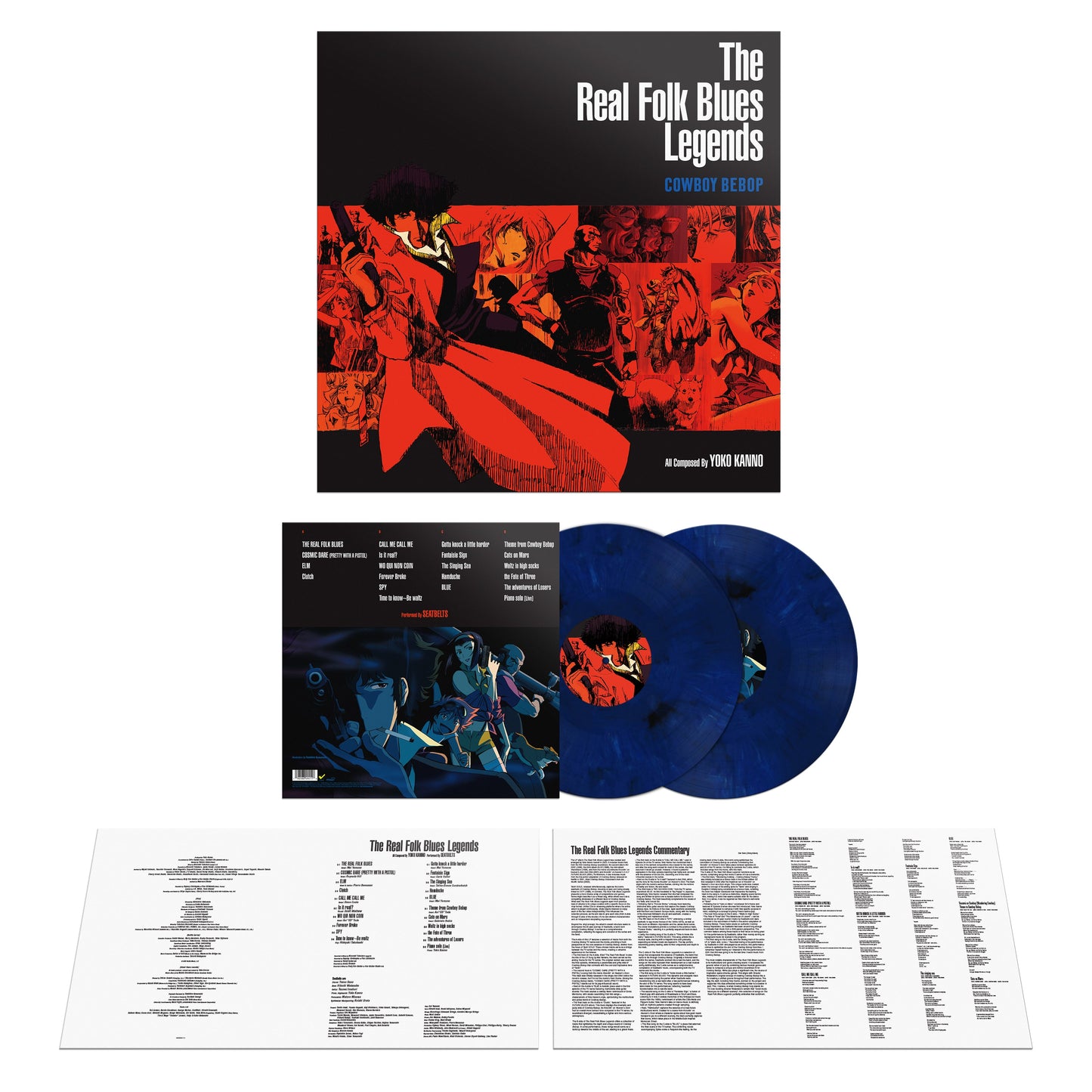 COWBOY BEBOP - The Real Folk Blues Legends: Dark Blue Marbled Vinyl 2LP { vinyl }