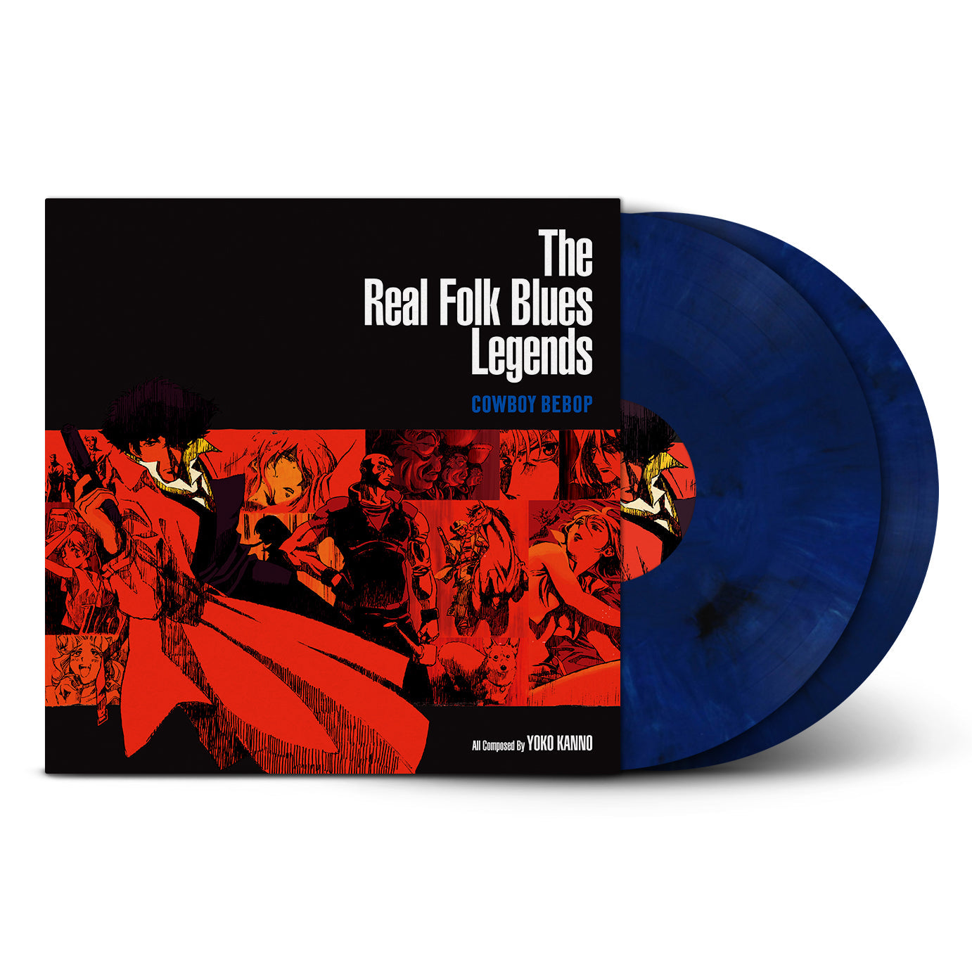 COWBOY BEBOP - The Real Folk Blues Legends: Dark Blue Marbled Vinyl 2LP { vinyl }