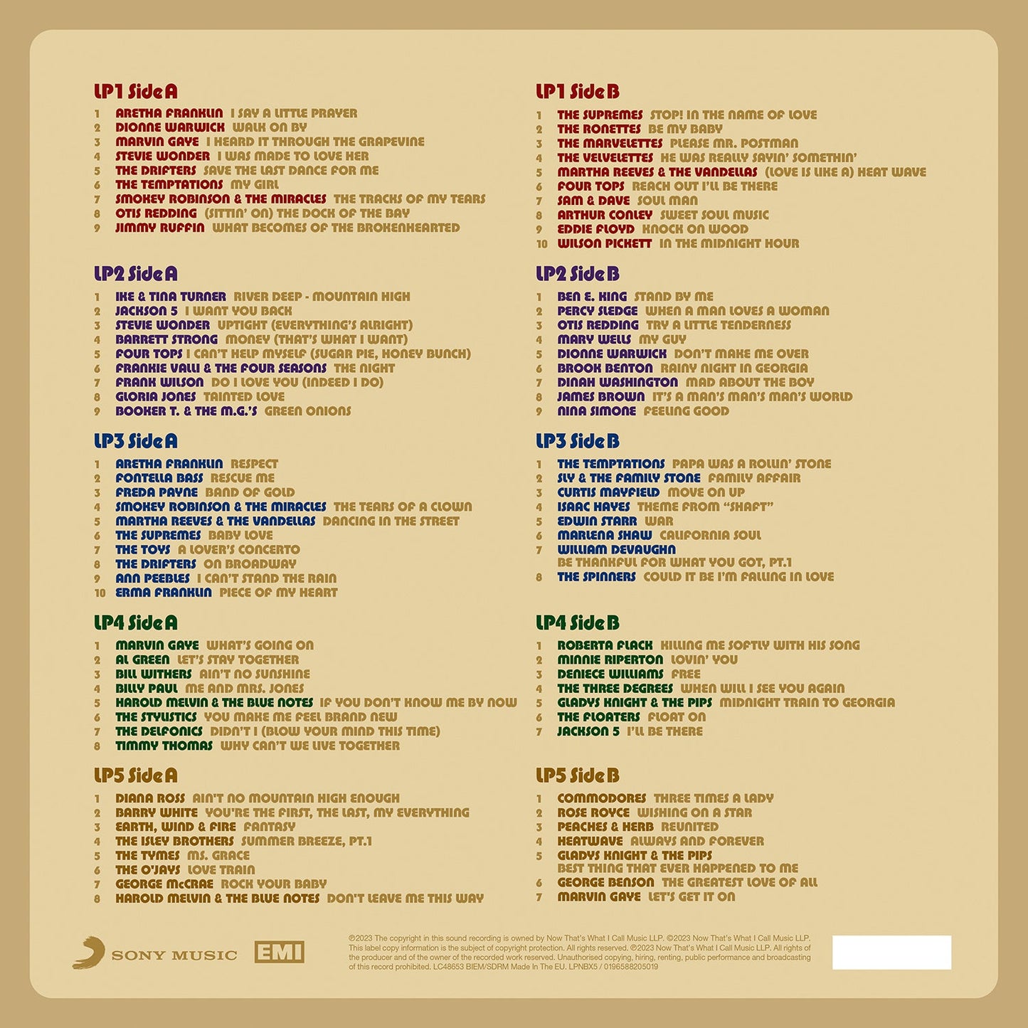 NOW Presents…Classic Soul (5LP) { vinyl }