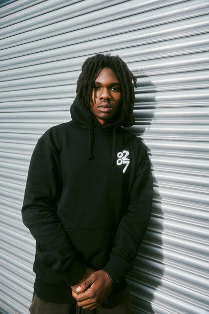 0207 Let The Art Fly Black Hoodie { vinyl }