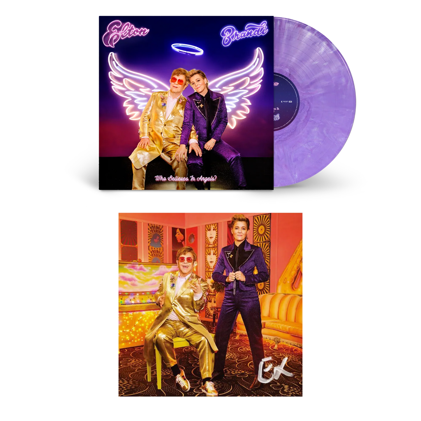 Who Believes In Angels? Store Exclusive Purple Marble Vinyl + Signed Art Card Bundle { vinyl }