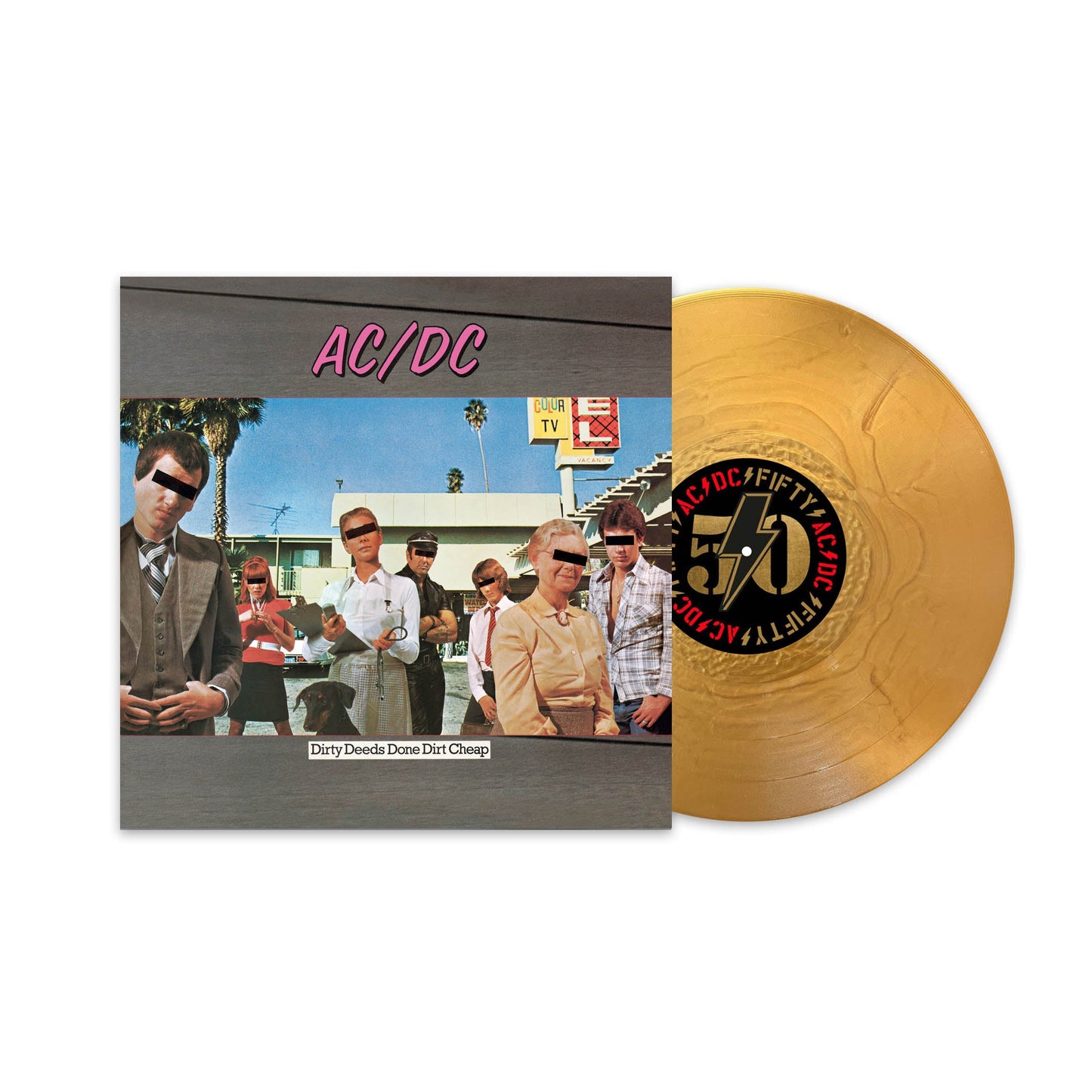 Dirty Deeds (50th Anniversary): Gold Vinyl LP { vinyl }