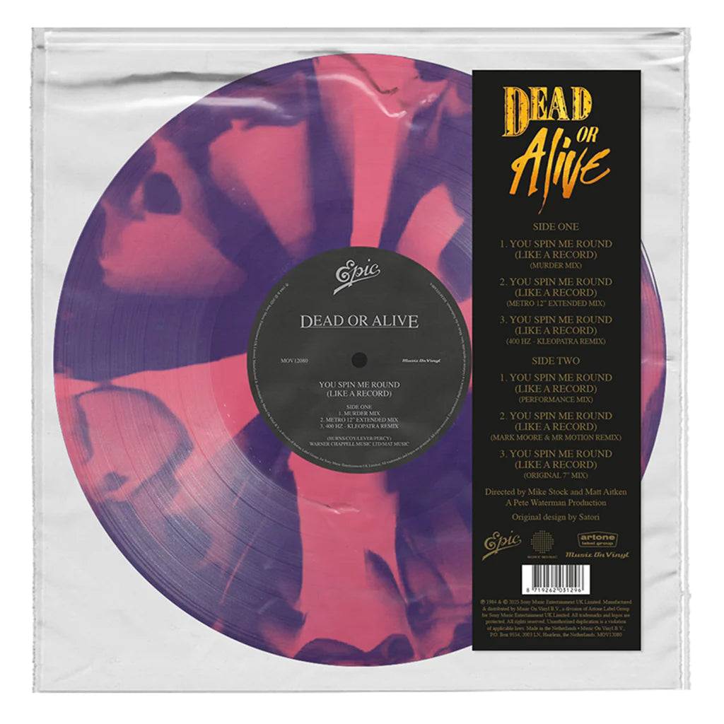 Dead Or Alive / You Spin Me Round (Like A Record): Pink & Purple 12" Vinyl EP { vinyl }