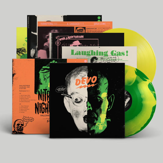 Nitrous Nightmare Halloween Live ‘75: 'Laughing Gas' Green-Lemon Inkspot + Lemon Vinyl 2LP { vinyl }