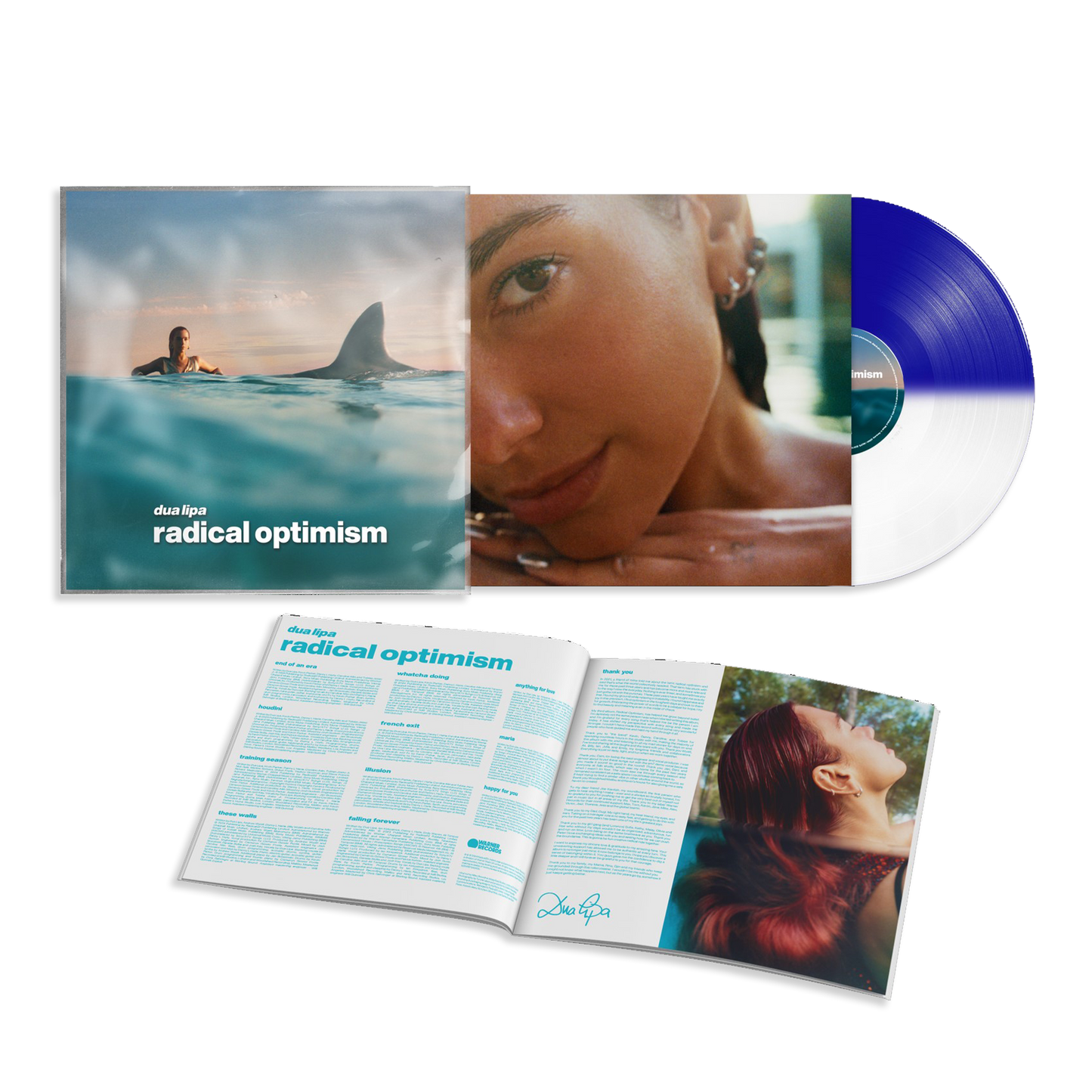 Radical Optimism: Deluxe Dark Blue / White Split Vinyl LP { vinyl }