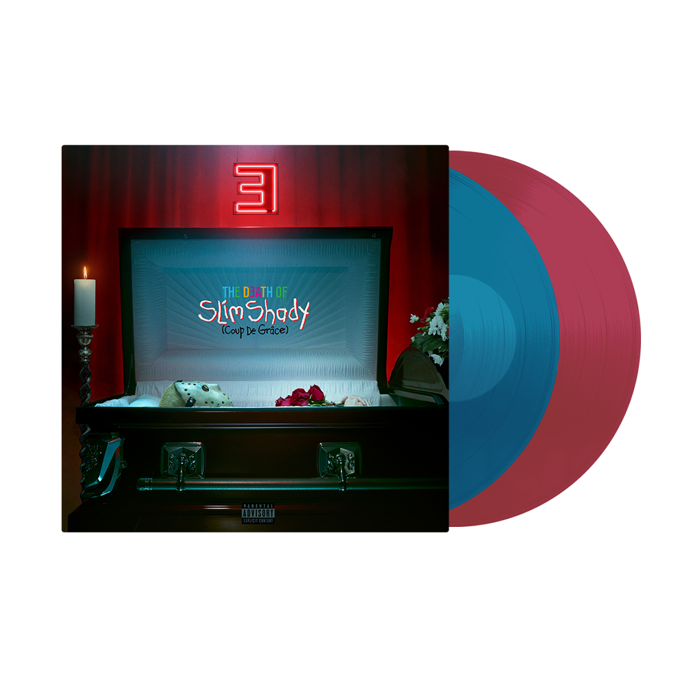 The Death of Slim Shady (Coup De Grâce): Limited Sea Blue & Ruby Red Transparent Vinyl 2LP { vinyl }