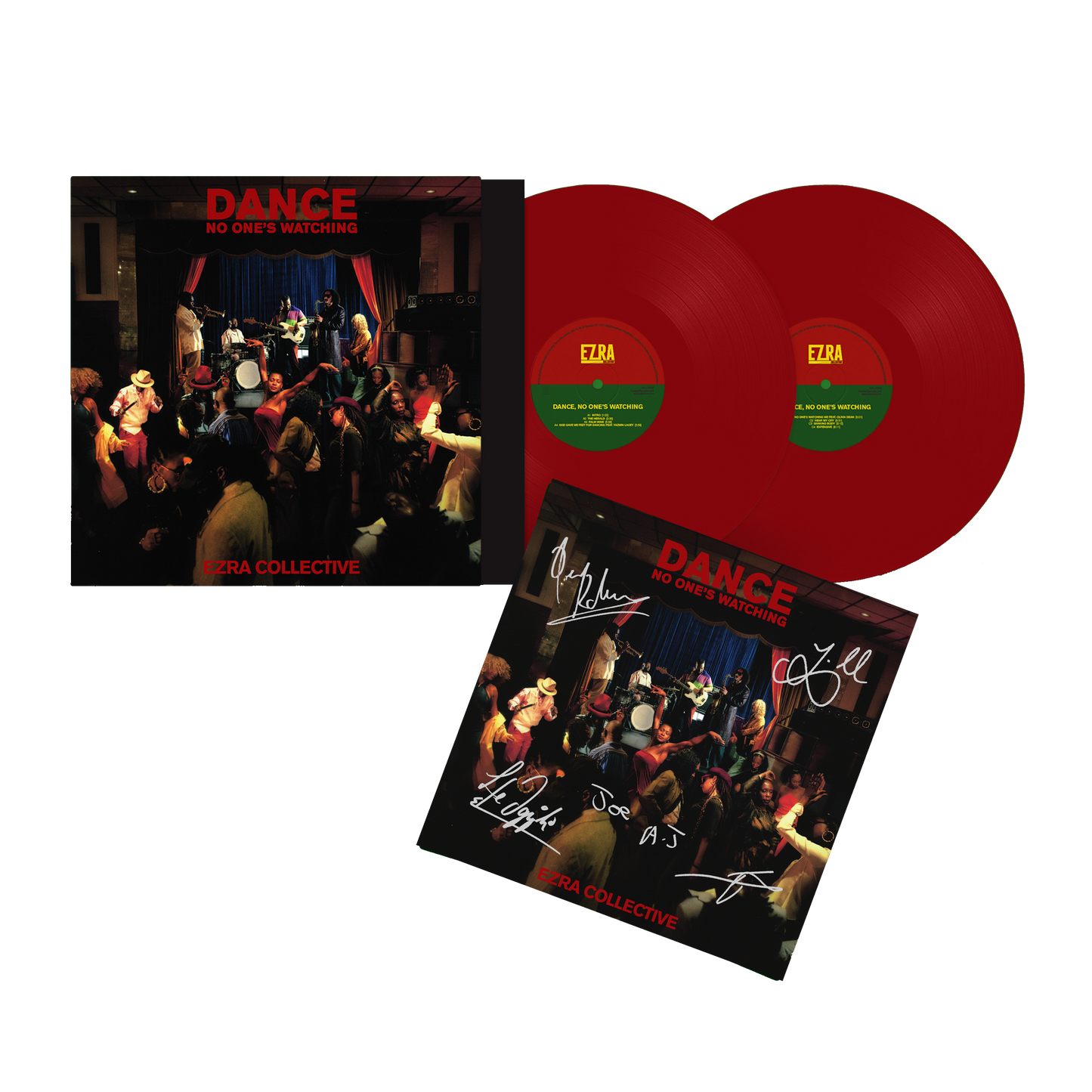 Dance, No One's Watching: Satin Red Vinyl & Exclusive Signed Print { vinyl }