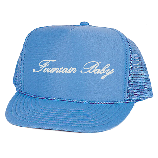 Fountain Baby Trucker Hat { vinyl }